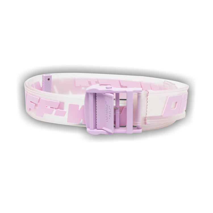 Off white belt clear top