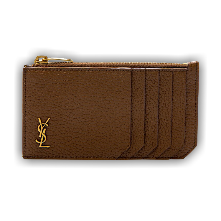 Buy Saint Laurent Tiny Cassandre Zipped Fragments Credit Card Case