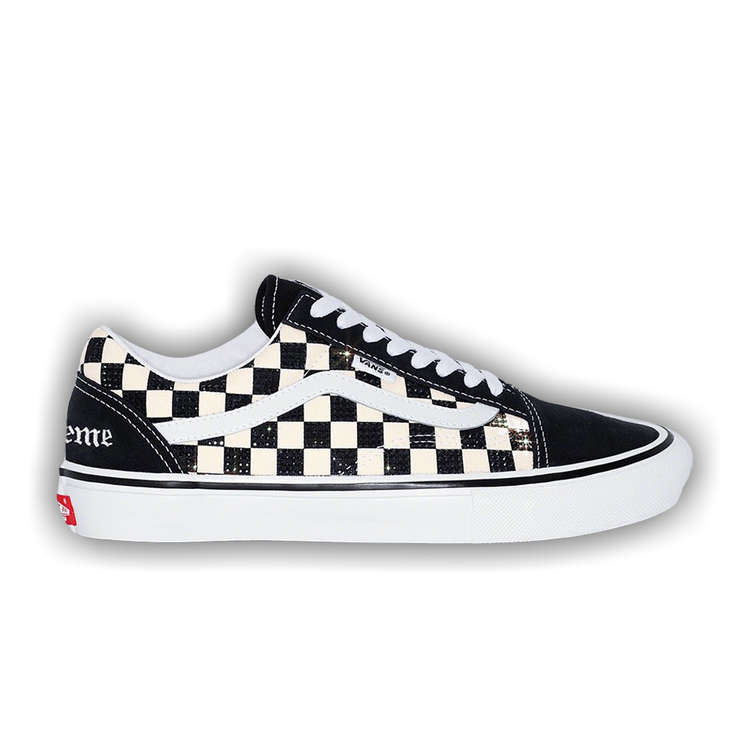 Vans old skool black and checkered 2025