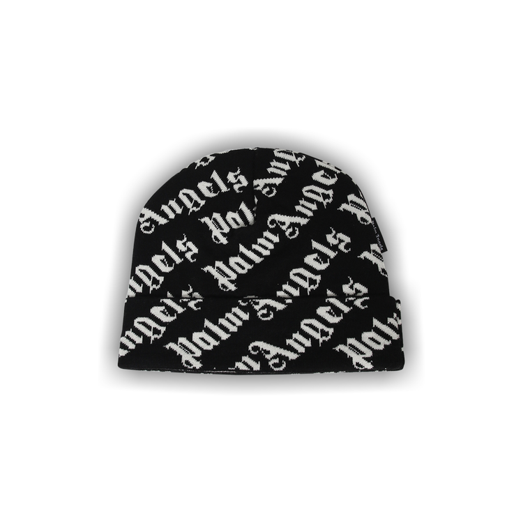 CLASSIC LOGO BEANIE in black - Palm Angels® Official