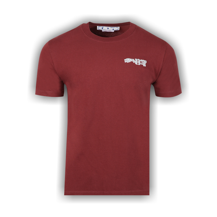 Buy Off-White Carlos Arrow Slim Short-Sleeve Tee 'Burgundy