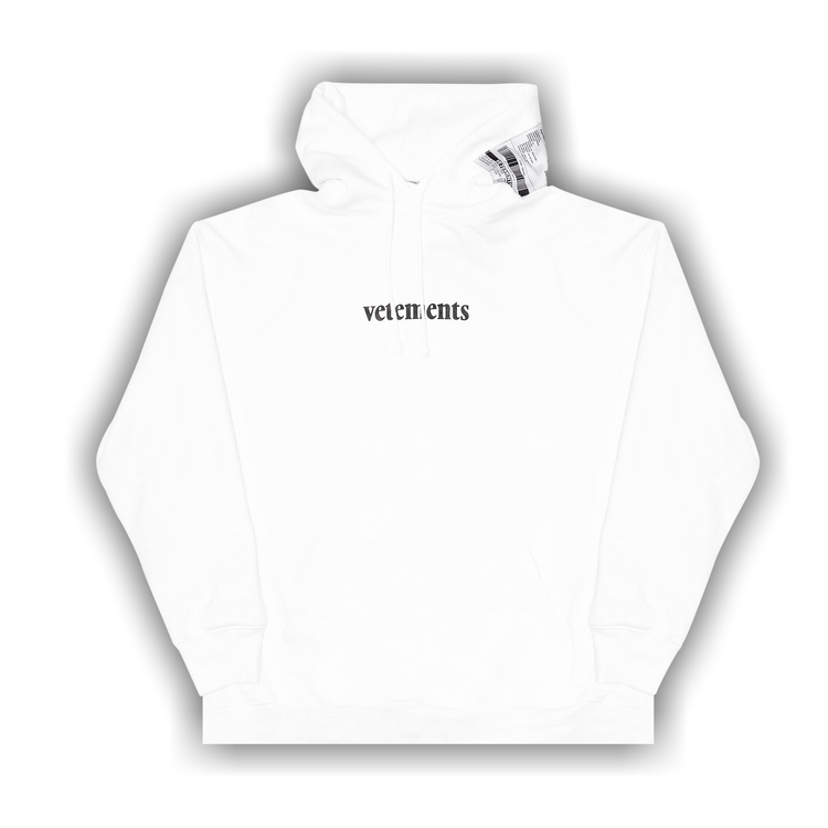 Buy Vetements White Logo Hoodie 'White' - SS20TR311 1620 WHIT | GOAT