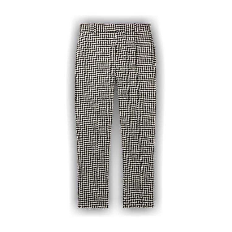 Buy Alexander McQueen Dogtooth Cigarette Trousers 'Black/White' - 624301  QTU60 9080