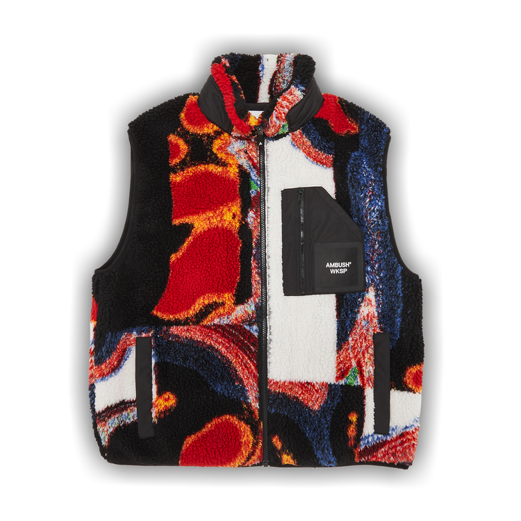 トップス AMBUSH MULTI POCKT VEST Buy Ambush Teddy Jacquard Vest 'Multicolor Black
