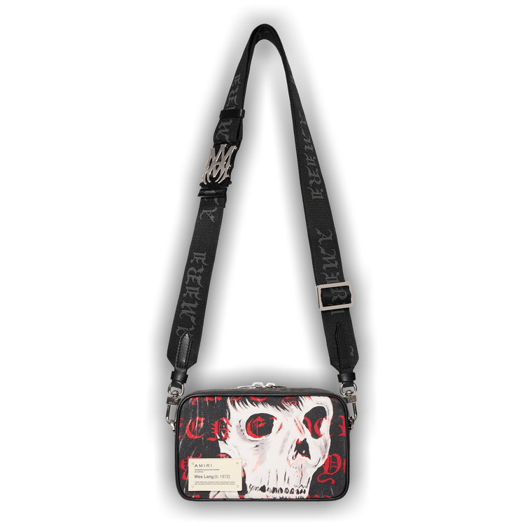 Buy Amiri x Wes Lang Skull Camera Bag 'Black/Red' - AW22MCC001 009