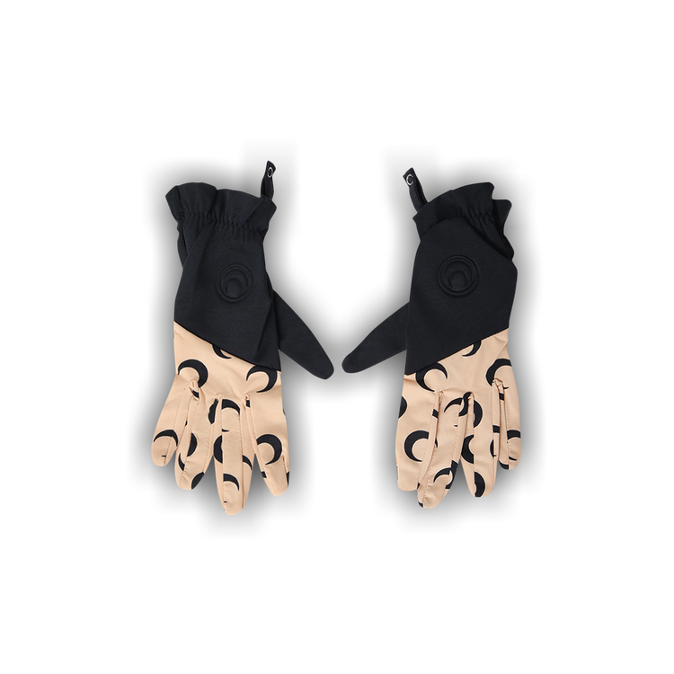 Buy Marine Serre Color-Block Moon Gloves 'All Over Moon Tan