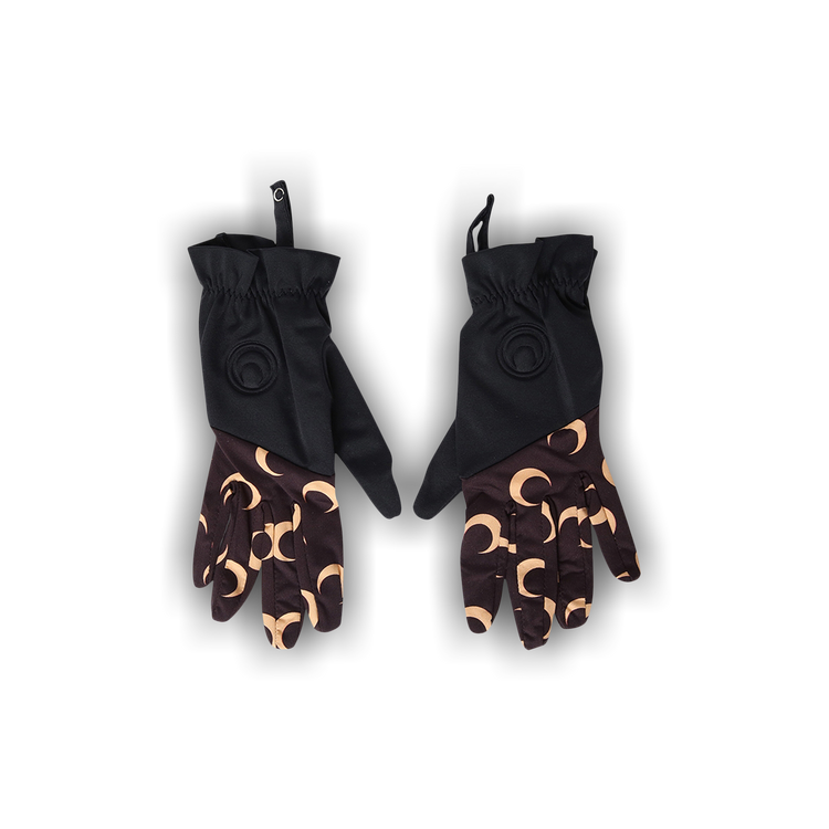 新品！【MARINE SERRE】COLOR BLOCK MOON GLOVES Buy Marine Serre Color-Block Moon Gloves 'All Over Moon Tan