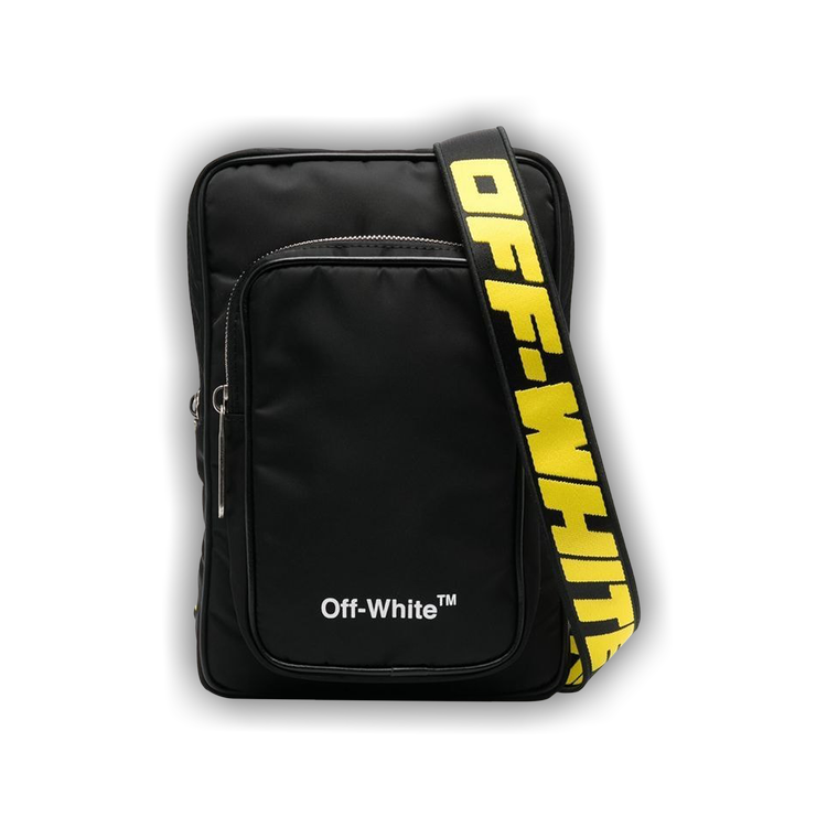 Off-White - Off-Core Faux Leather-Trimmed Nylon Messenger Bag Off