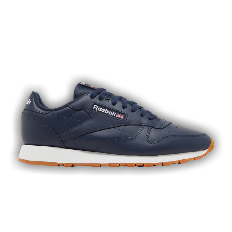 Reebok classic leather navy blue top