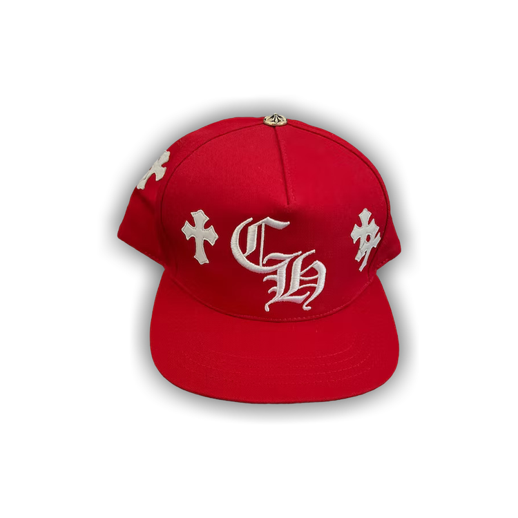 Chrome Hearts Cross Patch Snapback 'Red'