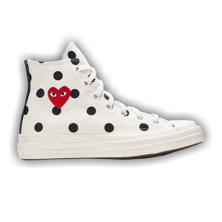 Buy Comme des Garçons x Chuck Taylor All Star 70 Hi 'White Polka Dot' -  157251C | GOAT CA