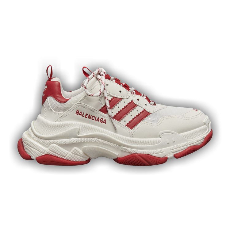 BALENCIAGA×ADIDAS スニーカー 36 バレンシアガ×アディダス トリプルS メッシュ×レザー スニーカー