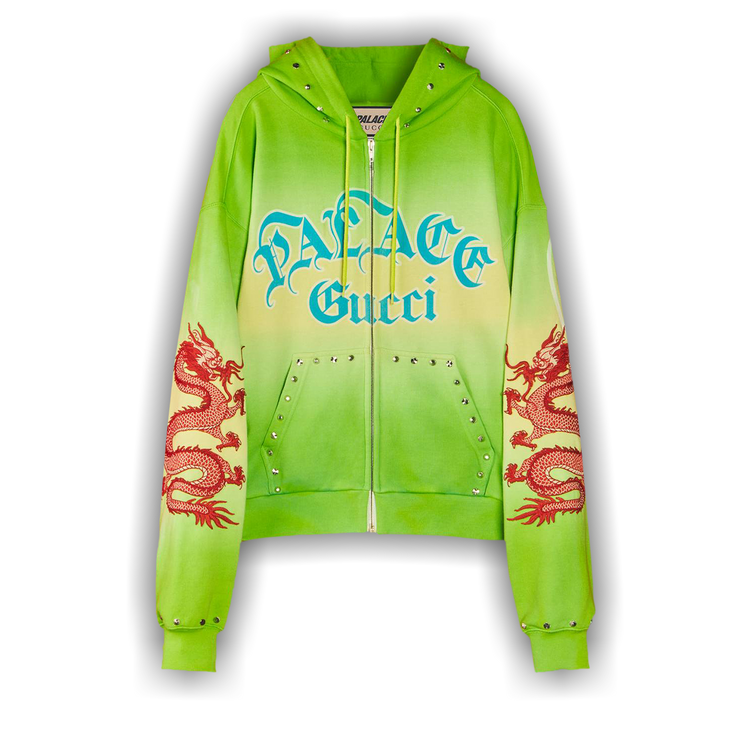 Buy Gucci x Palace Studded And Embroidered Tie Dye Sweatshirt