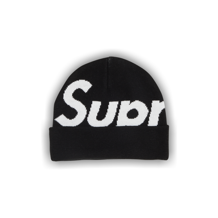 Buy Supreme Big Logo Beanie 'Black' - FW22BN29 BLACK | GOAT