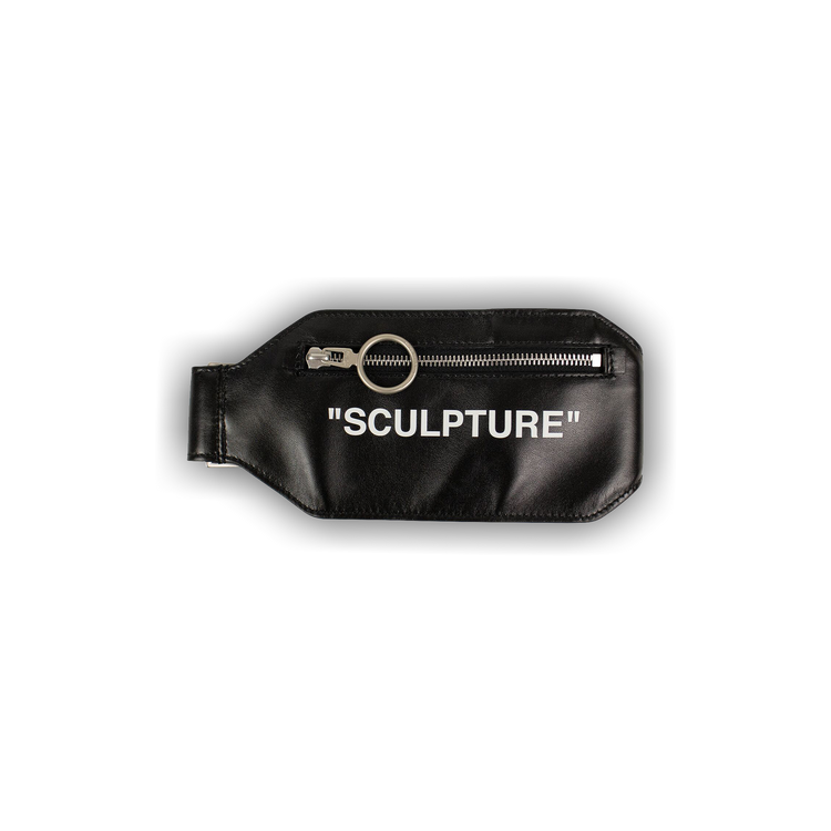 Buy Off-White Leather Sculpture XS Pouch Belt Bag 'Black