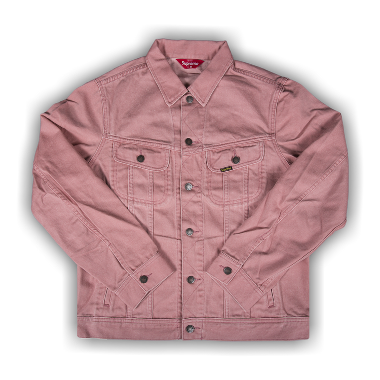 Buy Supreme Denim Trucker Jacket Pink SS16J10 PINK GOAT