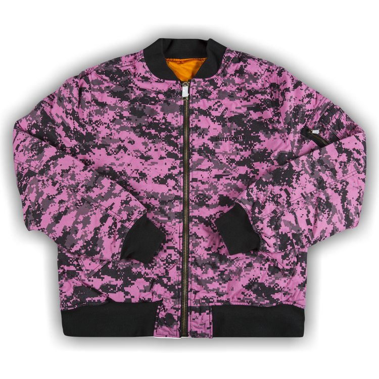 Supreme Digi Camo MA-1 Reversible Pink/Orange Jacket Sz L