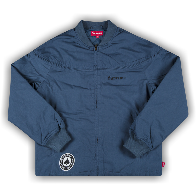 Supreme thrasher poplin crew jacket black 2025