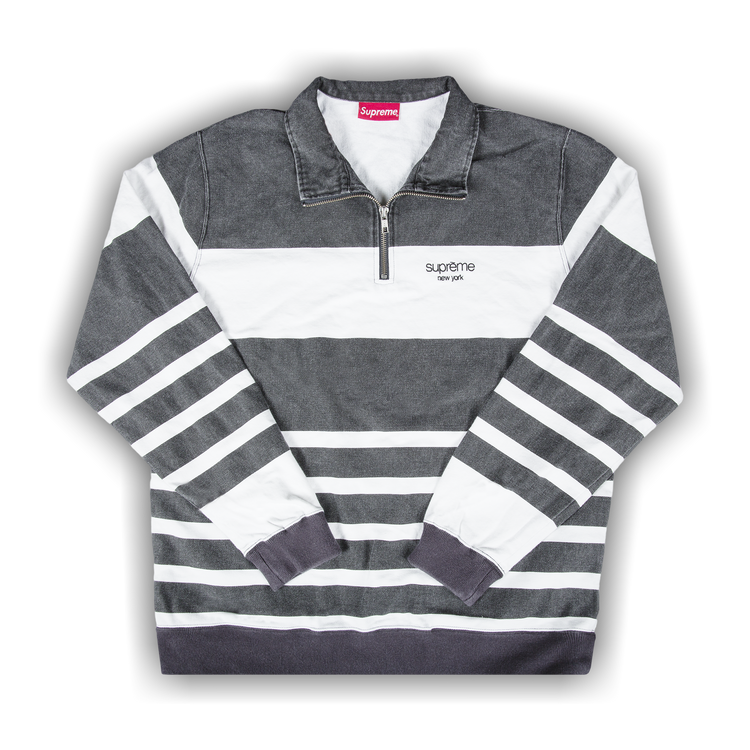 2024人気No.1の Sweat Zip Half Stripe Printed Supreme Buy 'Black' SS16SW17 - その他