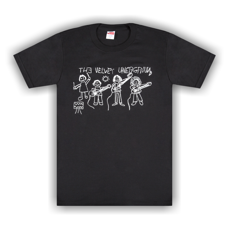 Buy Supreme The Velvet Underground Drawing T-Shirt 'Black
