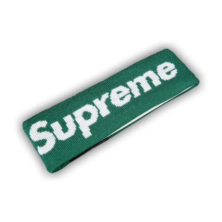 Buy Supreme New Era Big Logo Headband 'Green' - FW18BN58 GREEN | GOAT