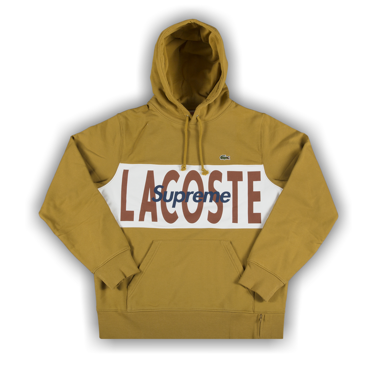 18ss Supreme × Lacoste Hooded Sweatshirt Supreme LACOSTE Hooded Sweatshirt Black Men's - SS18 - US