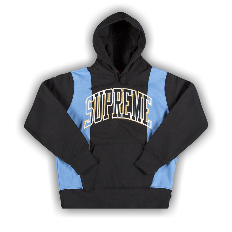 Buy Supreme Paneled Arc Hooded Sweatshirt Black FW19SW33 BLACK