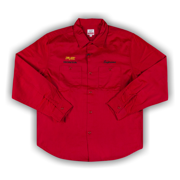 Supreme Honda Fox Racing Work Shirt サイズM 587320_00.png.png