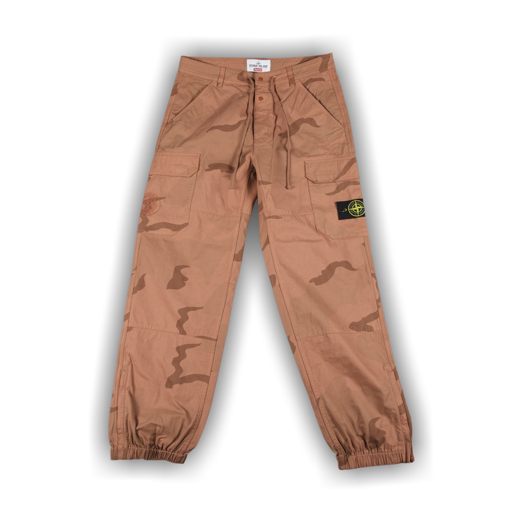 Buy Supreme x Stone Island Camo Cargo Pant 'Coral' - SS19P7 CORAL | GOAT UK