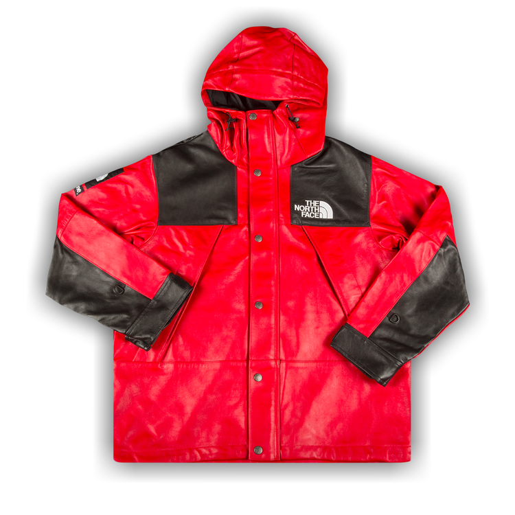 Supreme x The North Face Leather Mountain Parka 'Red'