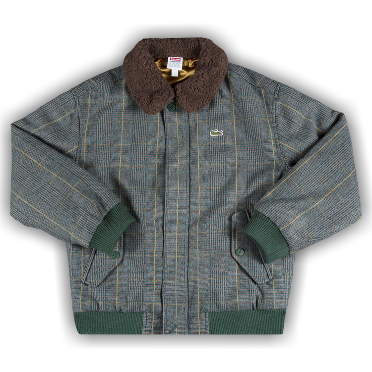 Buy Supreme x Lacoste Wool Bomber Jacket 'Green' - FW19J5 Buy Supreme x Lacoste Wool Bomber Jacket 'Green' - FW19J5