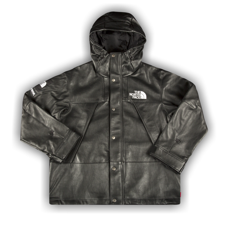 Buy Supreme x The North Face Leather Mountain Parka Black FW18J61 BLACK GOAT CA
