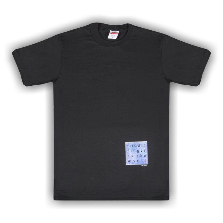 Supreme middle finger tee top