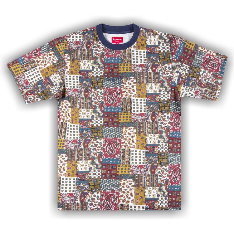 Supreme Patchwork Paisley Short-Sleeve Top 'Red'