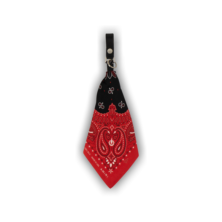 Buy Amiri Bandana Keychain Red Black AKBAN KEY REBL GOAT