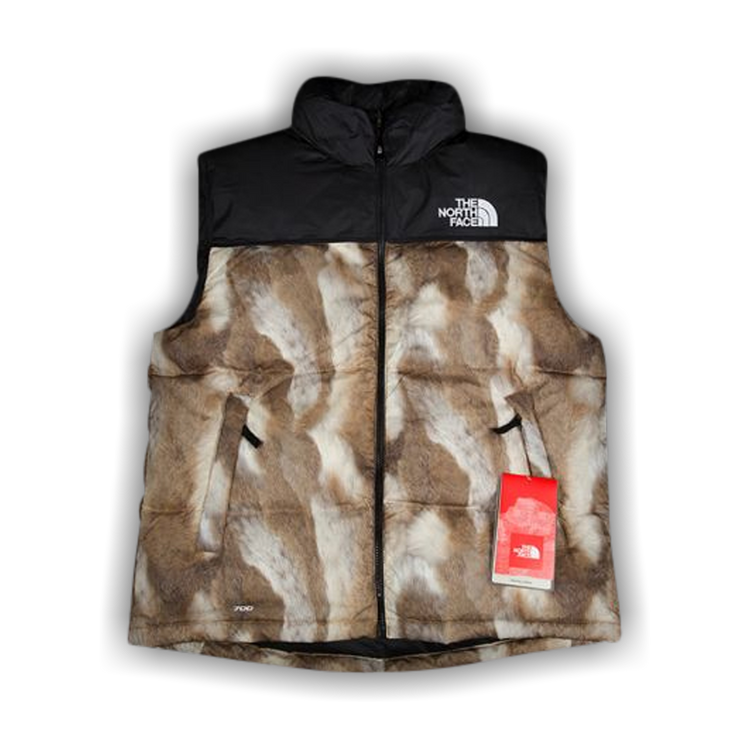 Buy Supreme x The North Face Fur Print Nuptse Brown FW13J2 BROWN GOAT CA