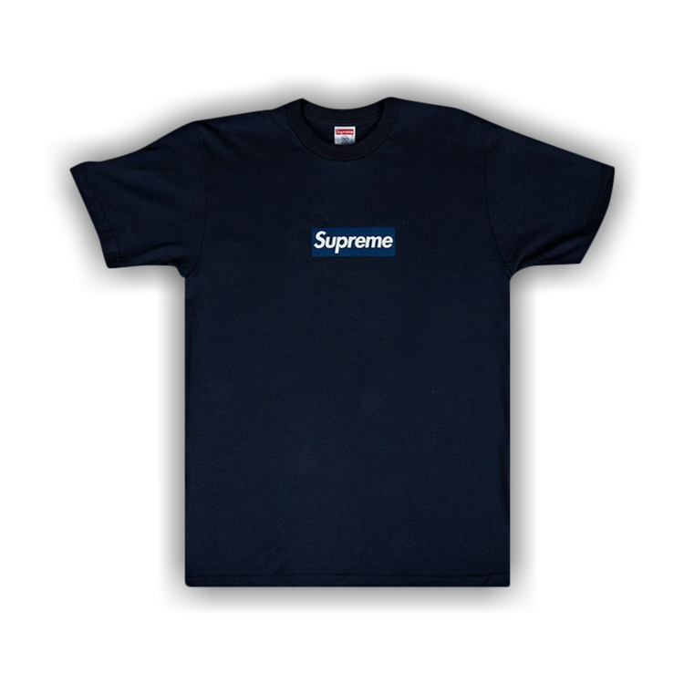 Supreme New York Yankees Box Logo T-Shirt 'Navy'