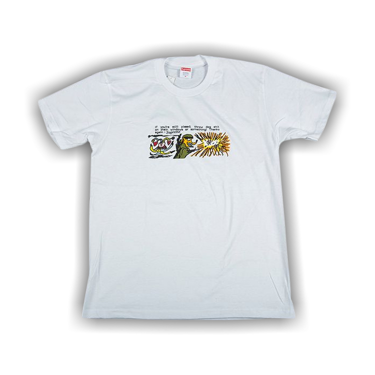 Buy Supreme Dog Shit T-Shirt 'White' - FW17T38 WHITE | GOAT