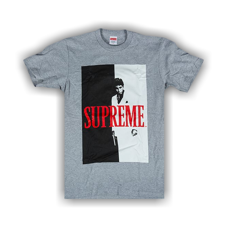 Buy Supreme Scarface Split T-Shirt 'Grey' - FW17T11 GREY | GOAT