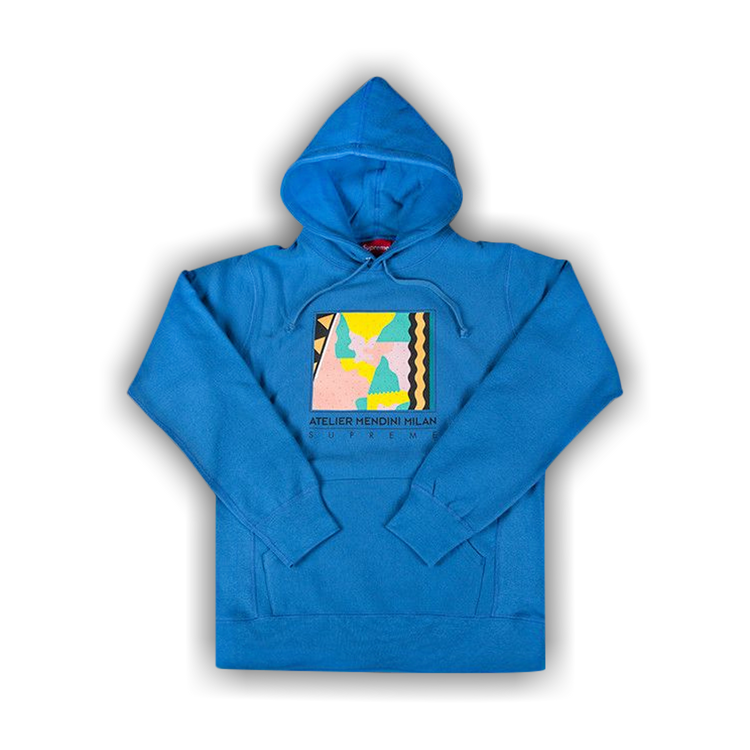 Buy Supreme x Mendini Hooded Sweatshirt 'Royal Blue' - SS16SW13