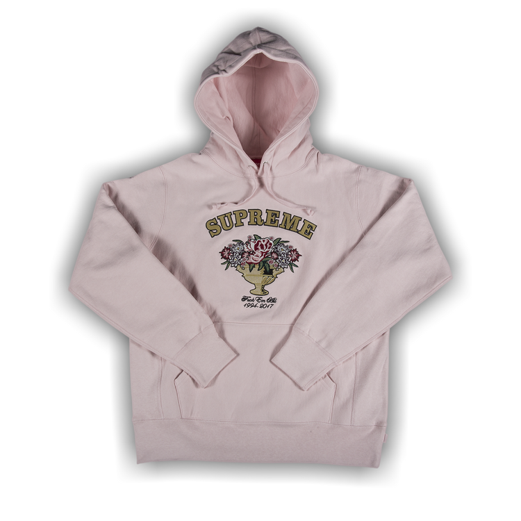 Supreme centerpiece hoodie pink top