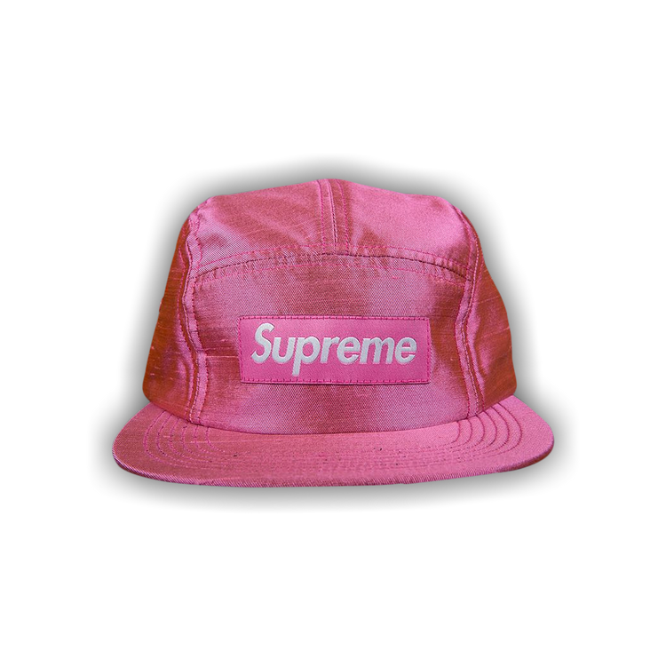 Buy Supreme Raw Silk Camp Cap 'Pink' - FW17H9 PINK | GOAT