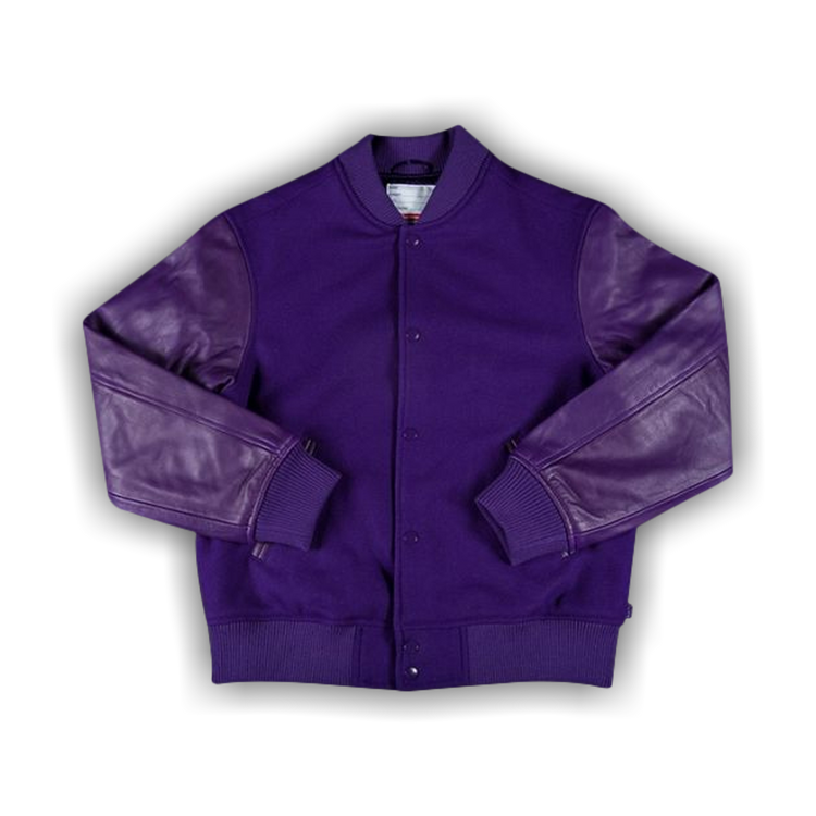 Supreme motion logo 2025 varsity jacket purple