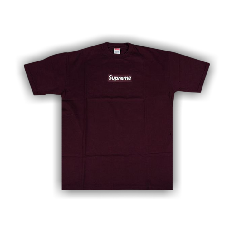 Supreme burgundy box logo clearance