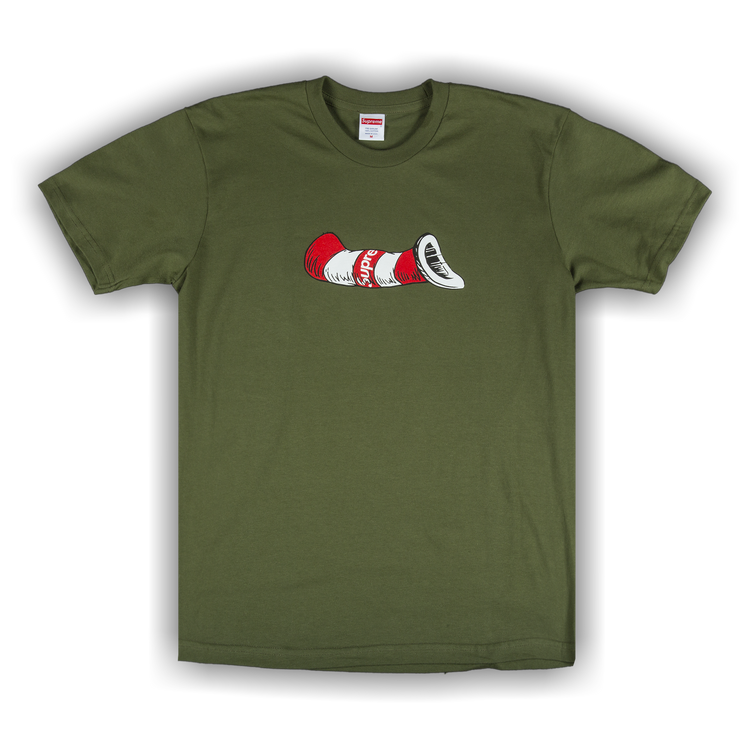 Supreme Cat in the Hat Tee Olive