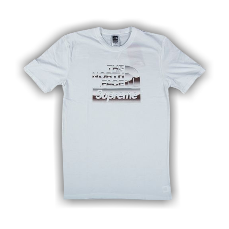 Buy Supreme x The North Face Metallic Logo T-Shirt 'White