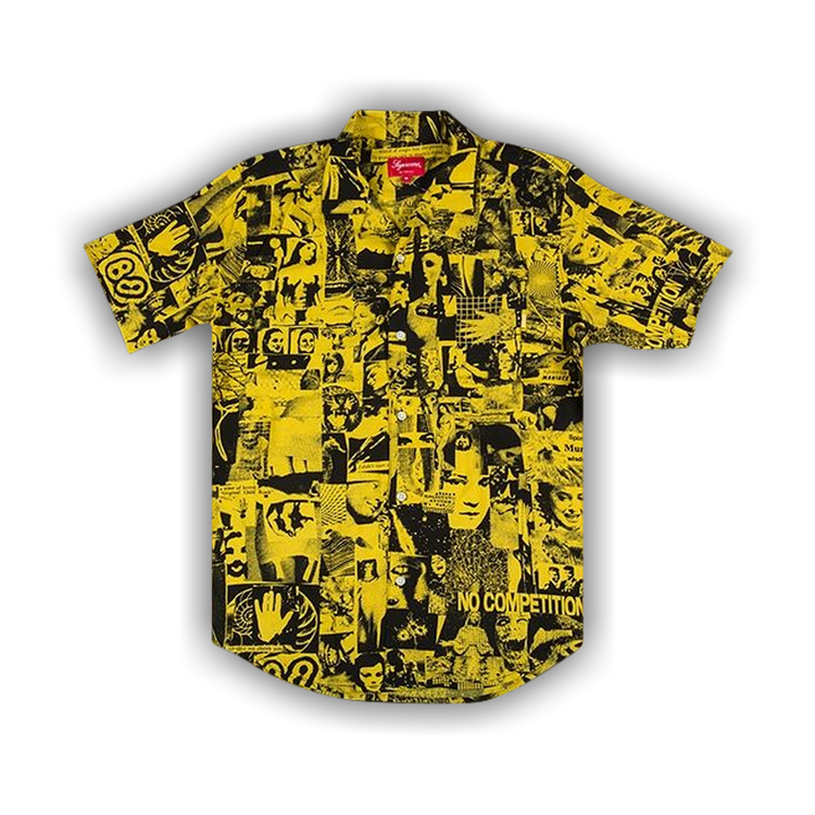 Buy Supreme Vibrations Rayon Shirt Yellow SS18S41 YELLOW GOAT