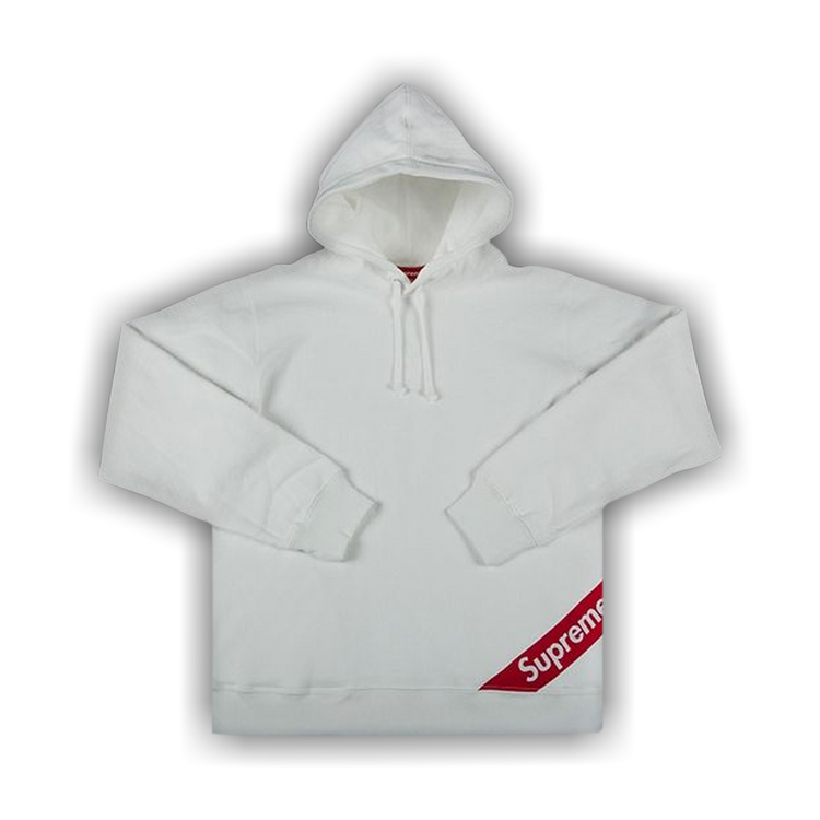 トップス Supreme Corner Label Hooded Sweatshirt Buy Supreme Corner Label Hooded Sweatshirt 'White' - SS18SW12