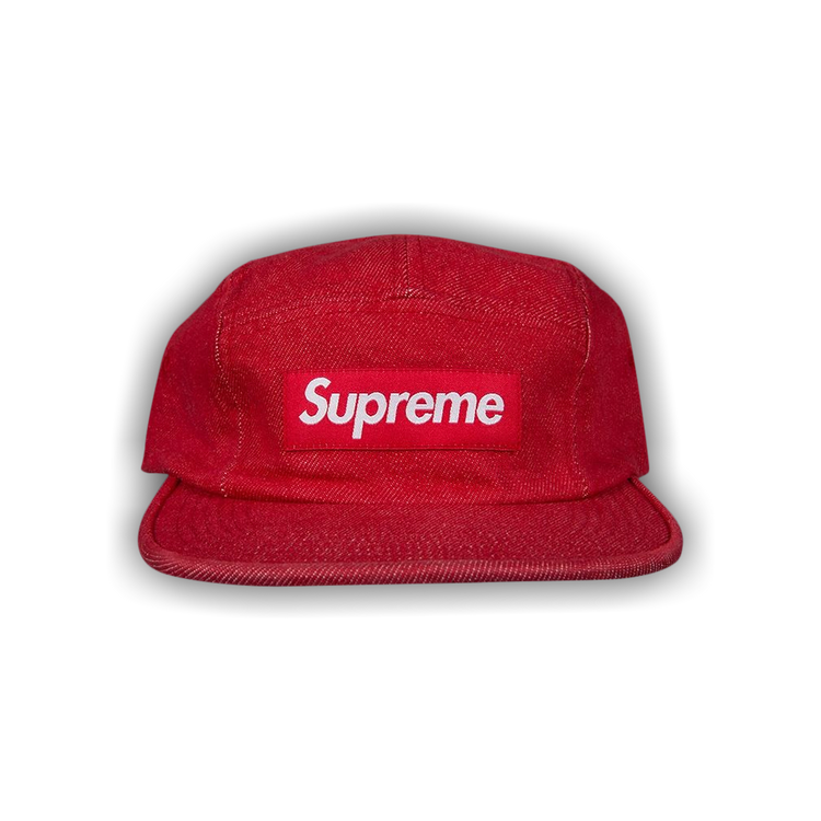 Buy Supreme Denim Camp Cap 'Red' - SS18H89 RED | GOAT