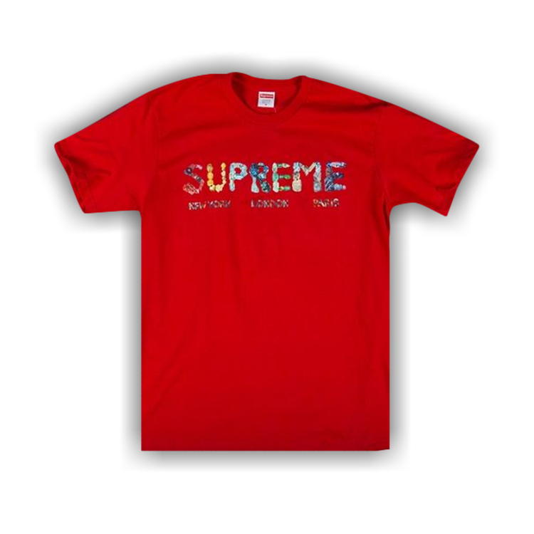 Supreme Crystals T-Shirt 'Red' | Men's Size L